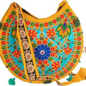 Floral Colorful Shoulder Bag Crossbody Hobo Satchel Hippie Boho Fashion Women Fu